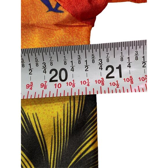 Hawaiian Laleea Rima Mens S Beach Casual Button All Over Print Sunset Shirt - Picture 5 of 6